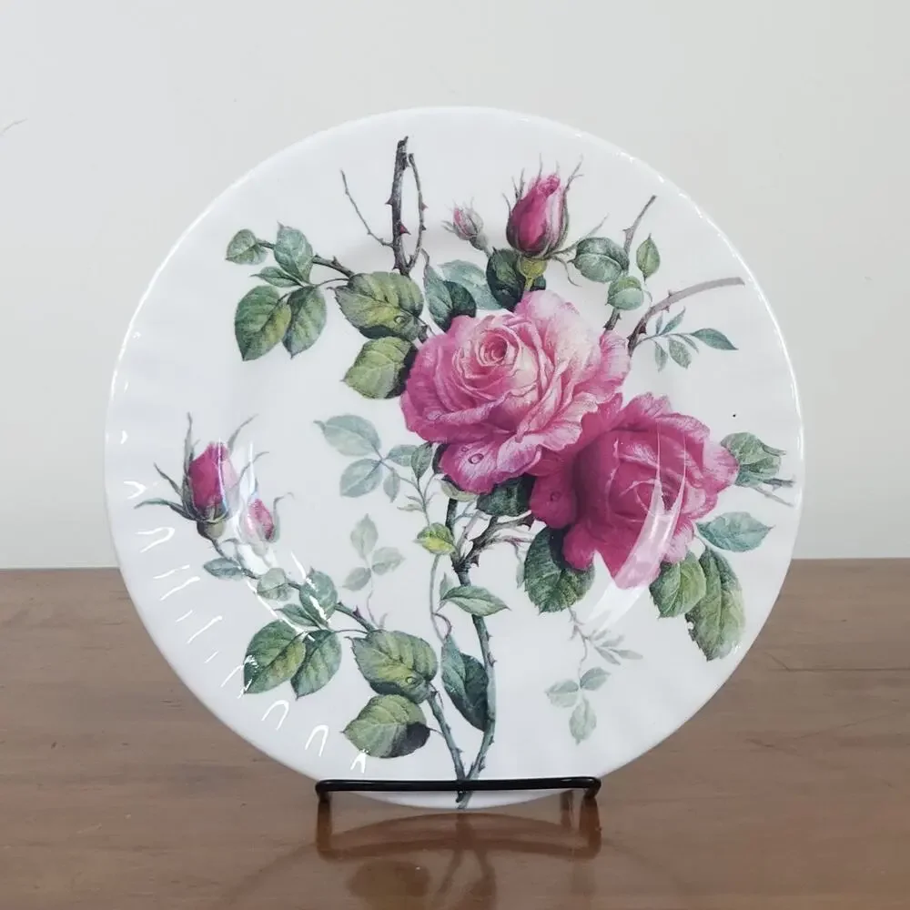Vtg Roy Kirkham English Rose Salad Plate 8